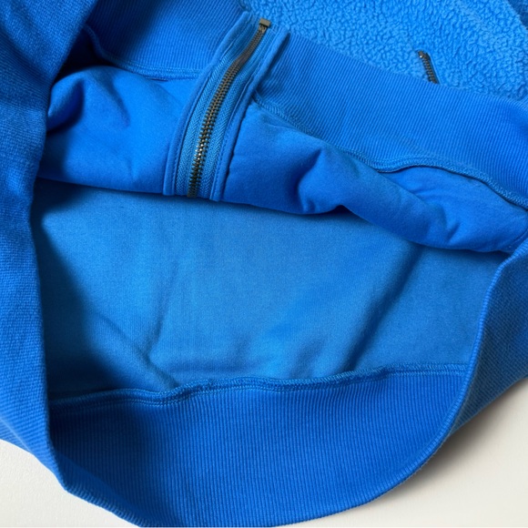 Michael Kors Fleece Full Zip Hoodie NWT w Embroidered Logo New Ship Blue - Picture 7 of 8